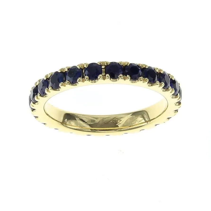 1.83CT TW Blue Sapphire Eternity Band