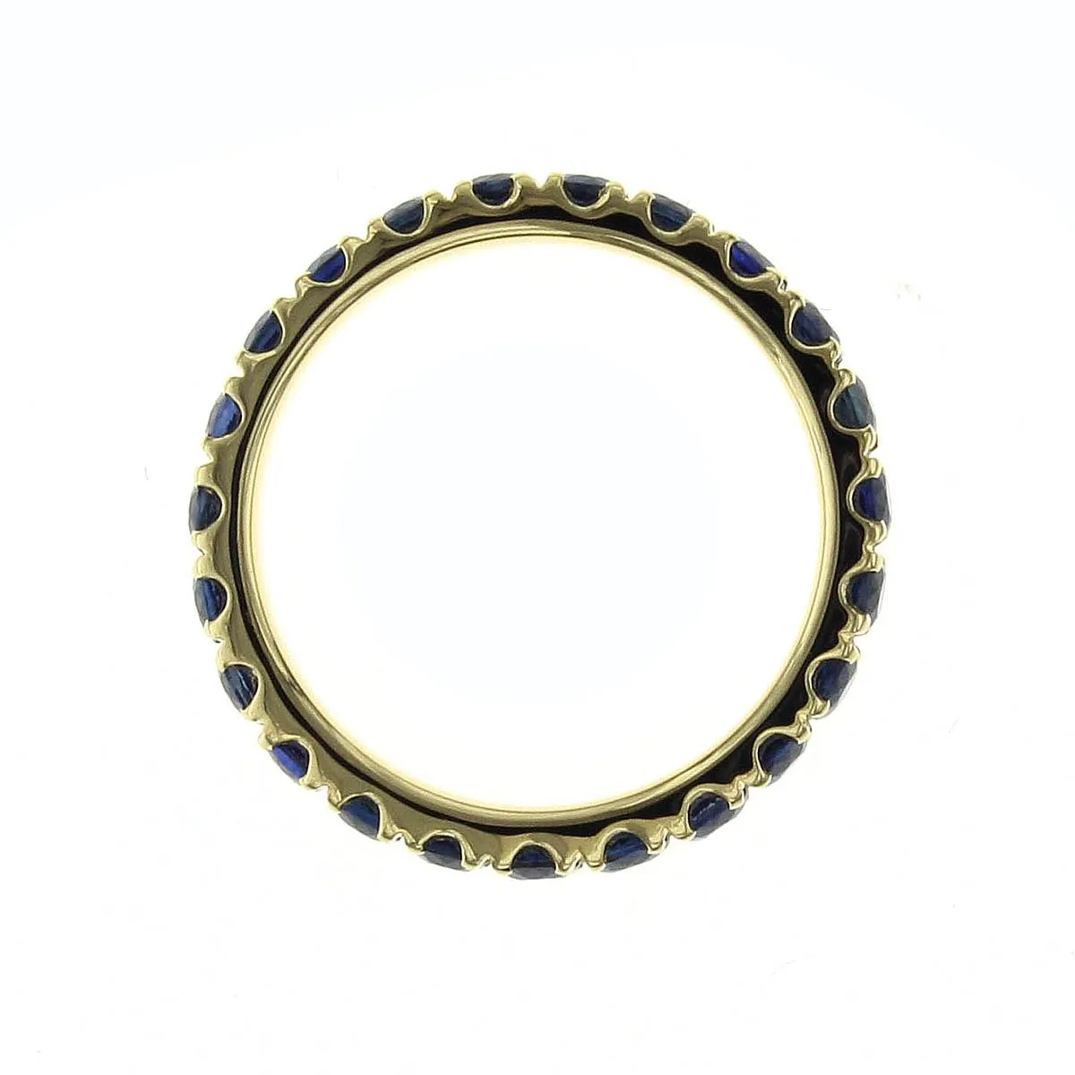 1.83CT TW Blue Sapphire Eternity Band