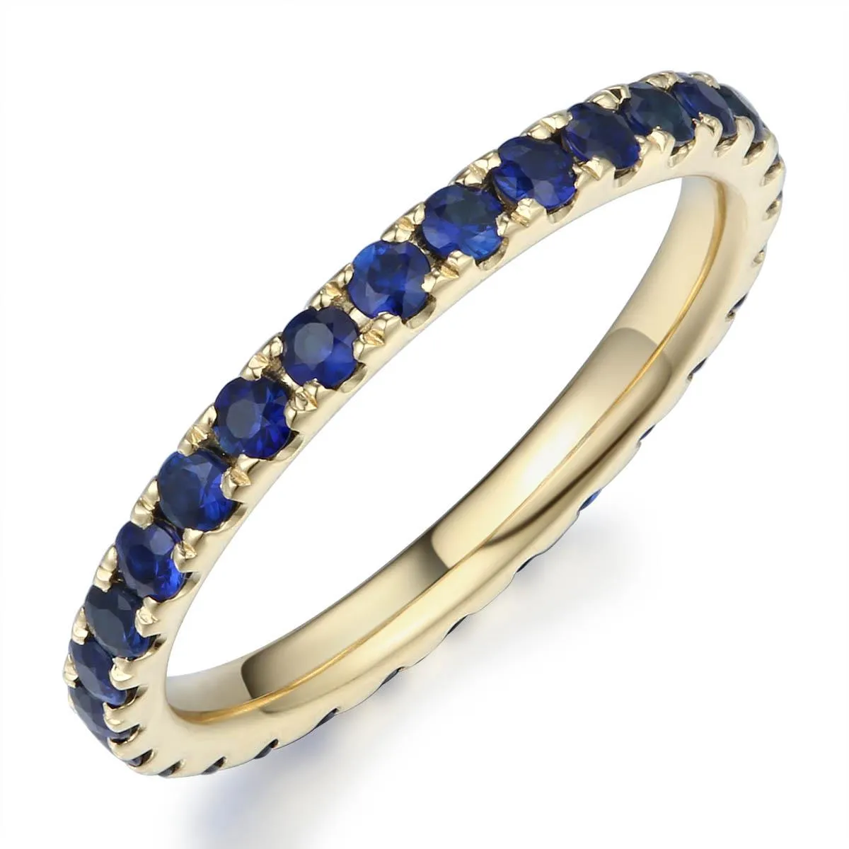 1.83CT TW Blue Sapphire Eternity Band