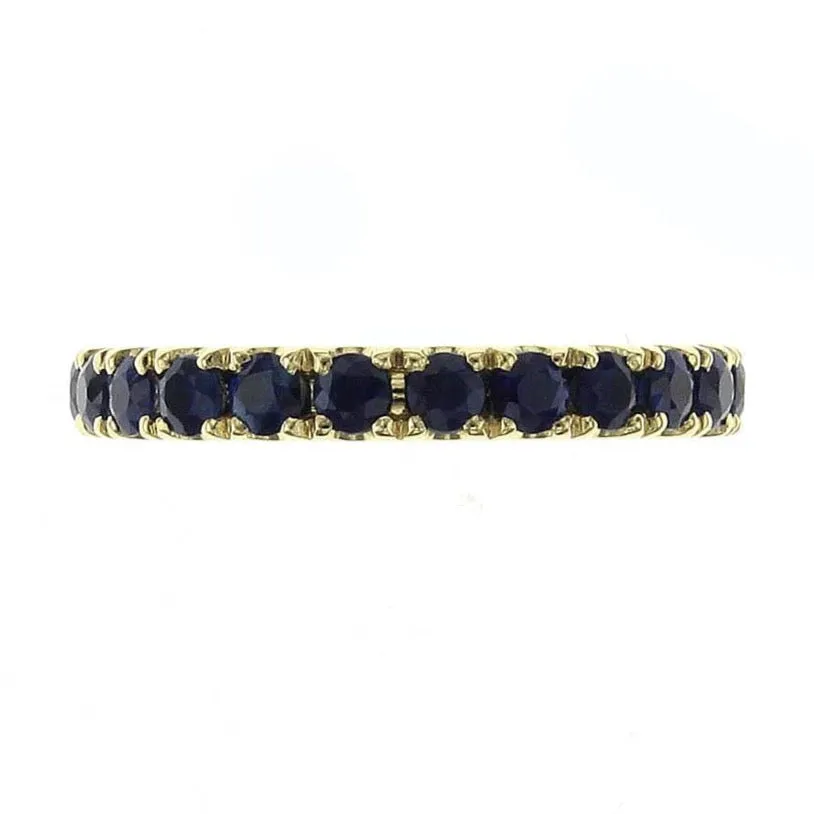 1.83CT TW Blue Sapphire Eternity Band