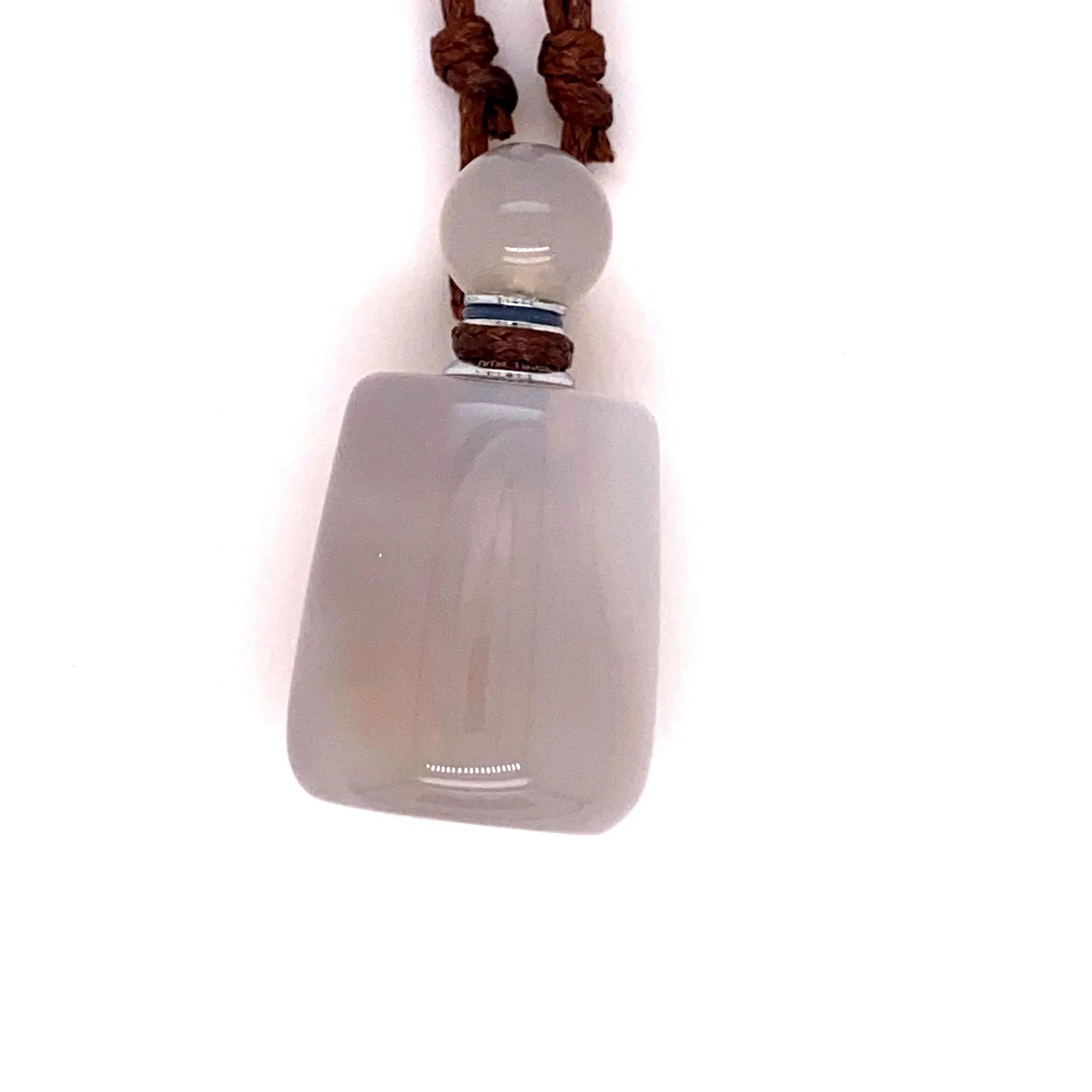 Crystal Essential Oil Jar Necklace