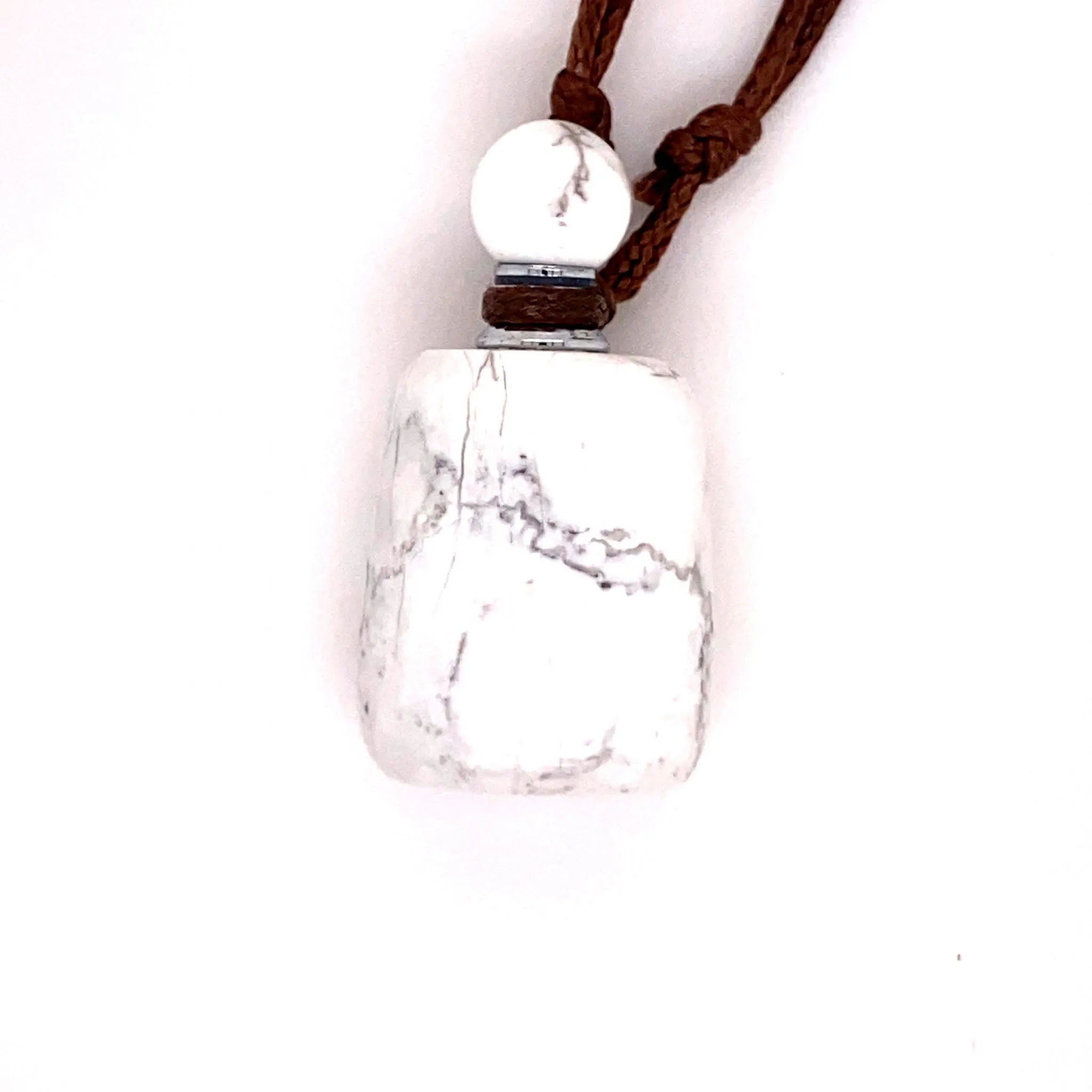 Crystal Essential Oil Jar Necklace