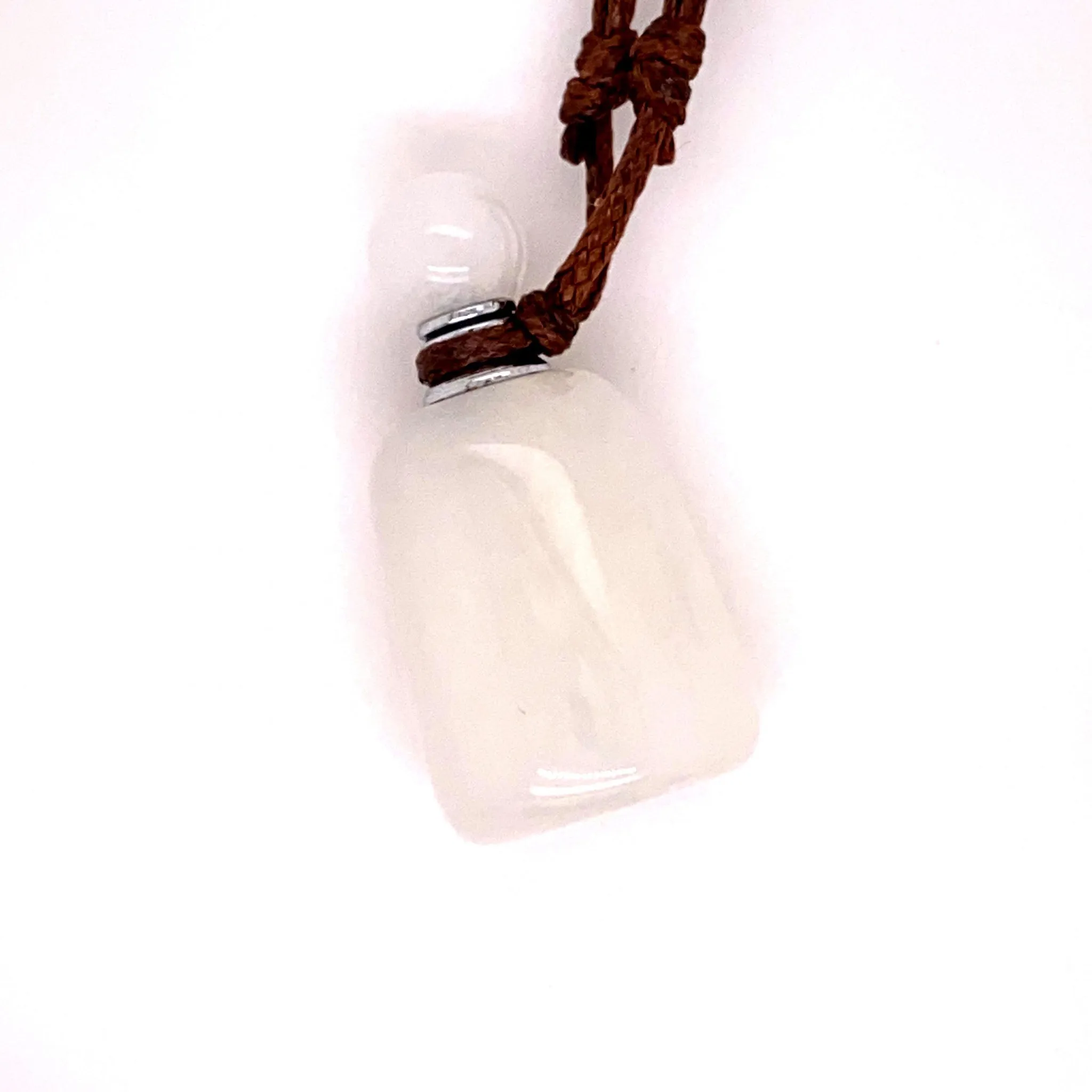Crystal Essential Oil Jar Necklace