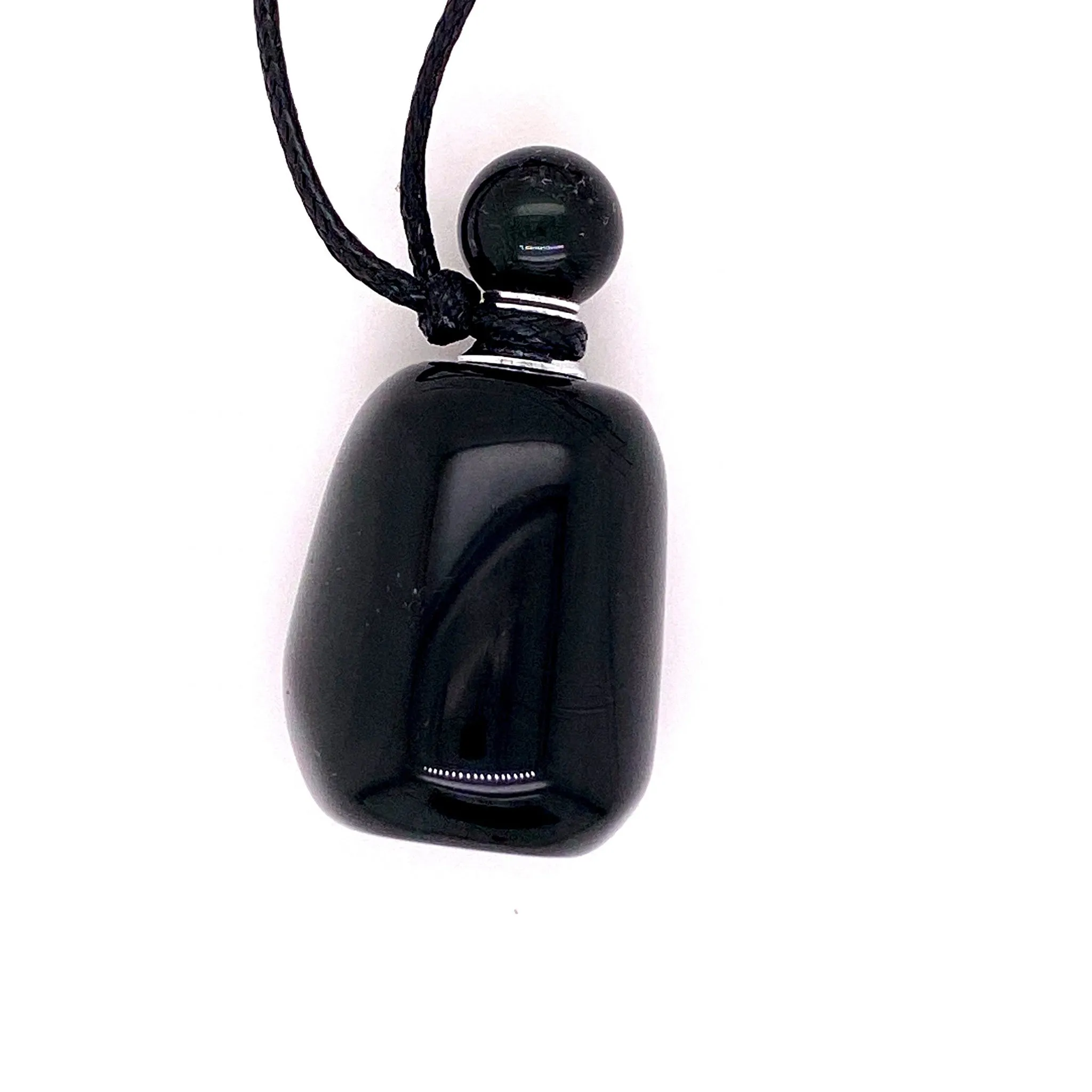 Crystal Essential Oil Jar Necklace