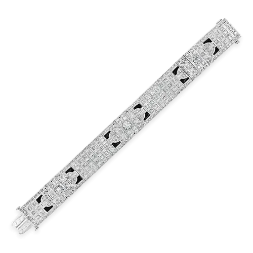 Diamond & Onyx Estate Bracelet