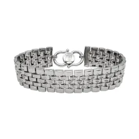 Diamond-Cuts Jubilee Band Bracelet (Platinum)