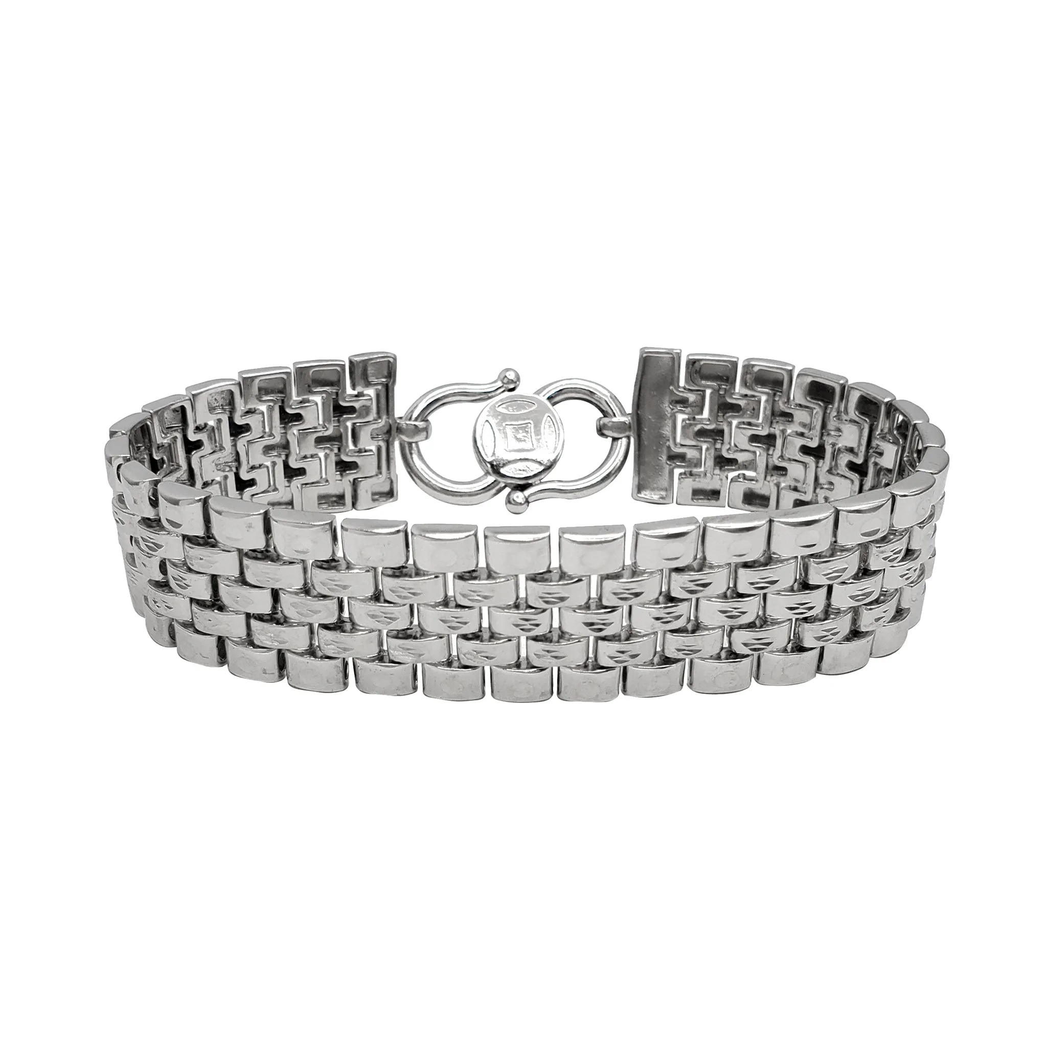 Diamond-Cuts Jubilee Band Bracelet (Platinum)
