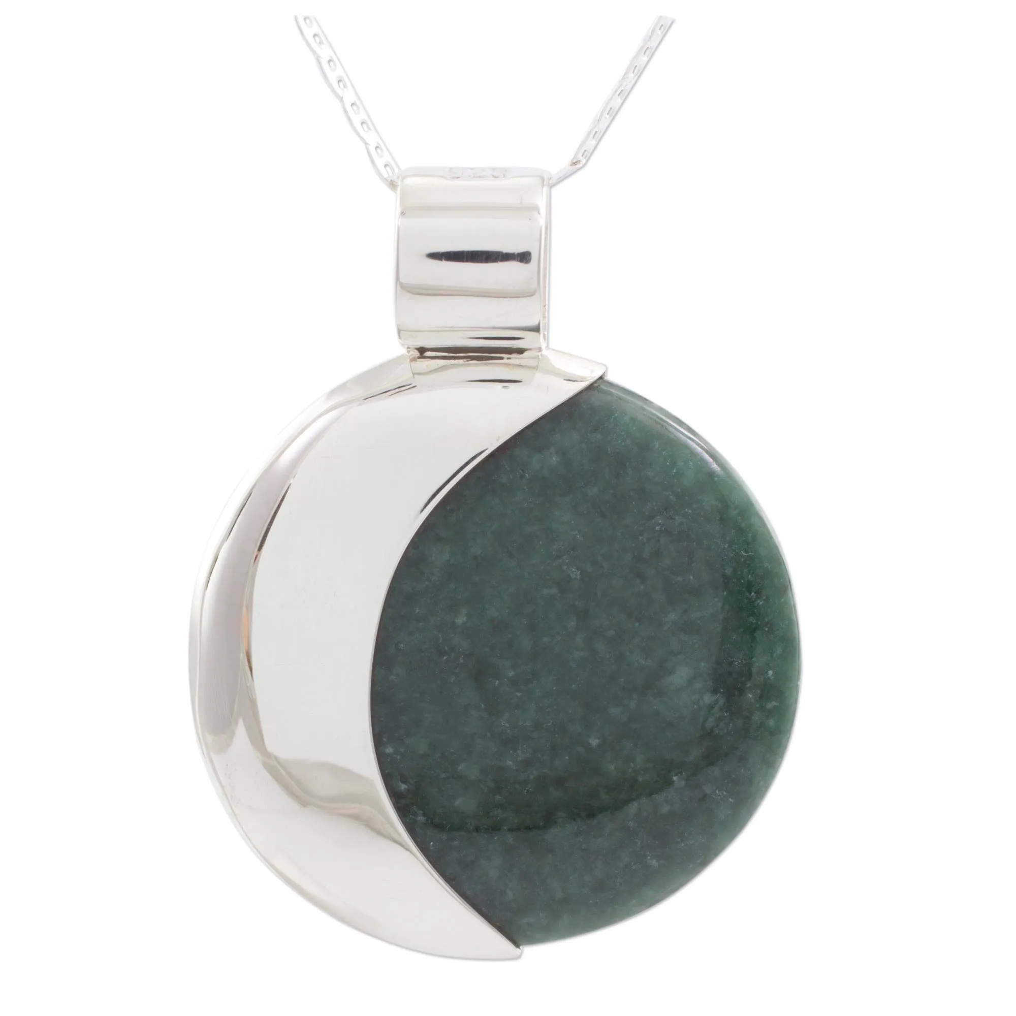 Quetzal Eclipse Sterling Silver Necklace