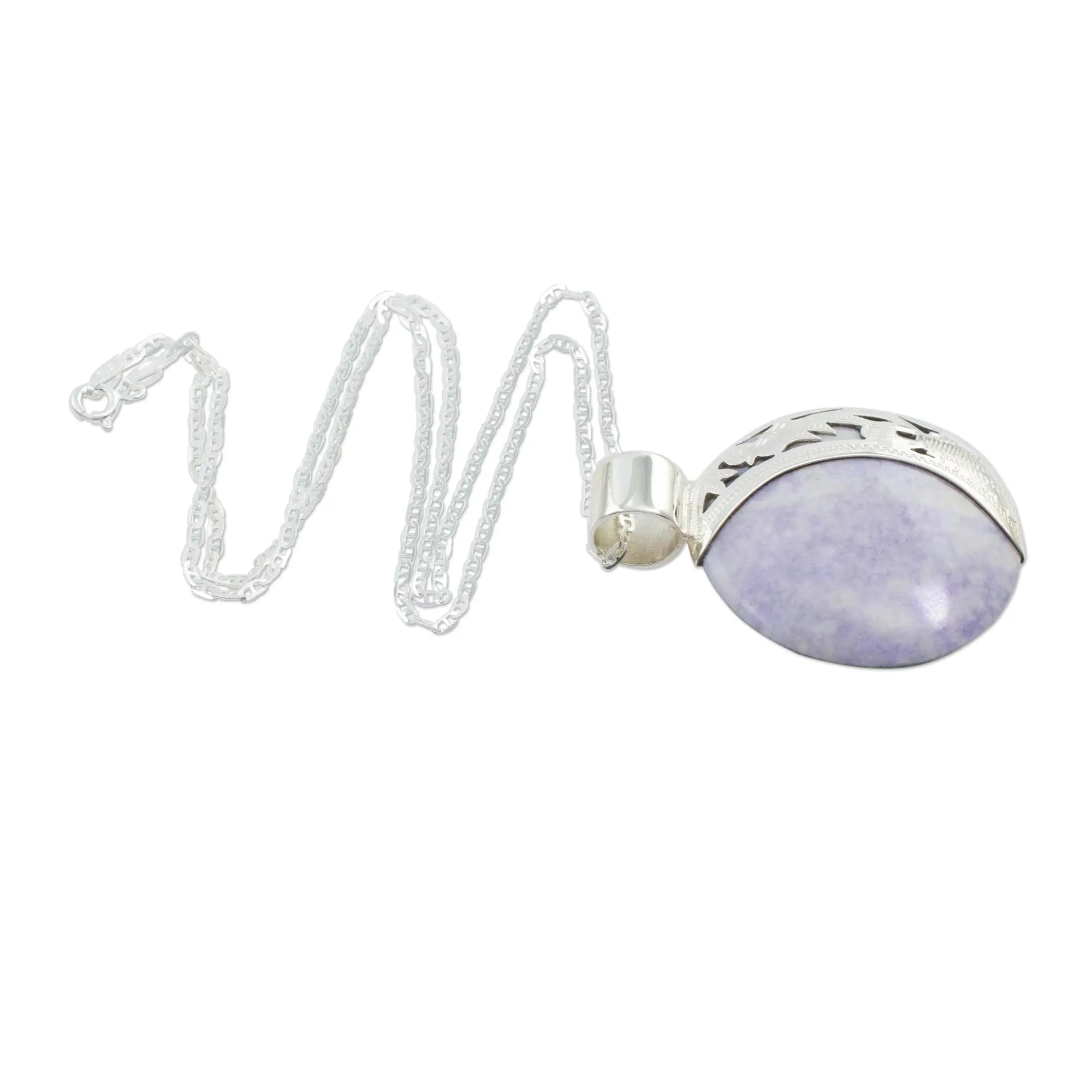 Quetzal Eclipse Sterling Silver Necklace