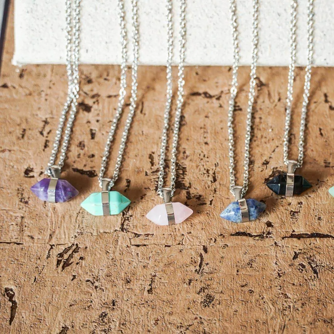 Rose Quartz pendant necklace