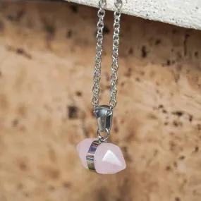 Rose Quartz pendant necklace