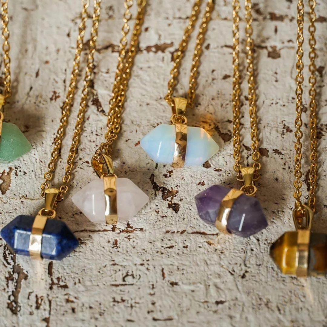 Rose Quartz pendant necklace