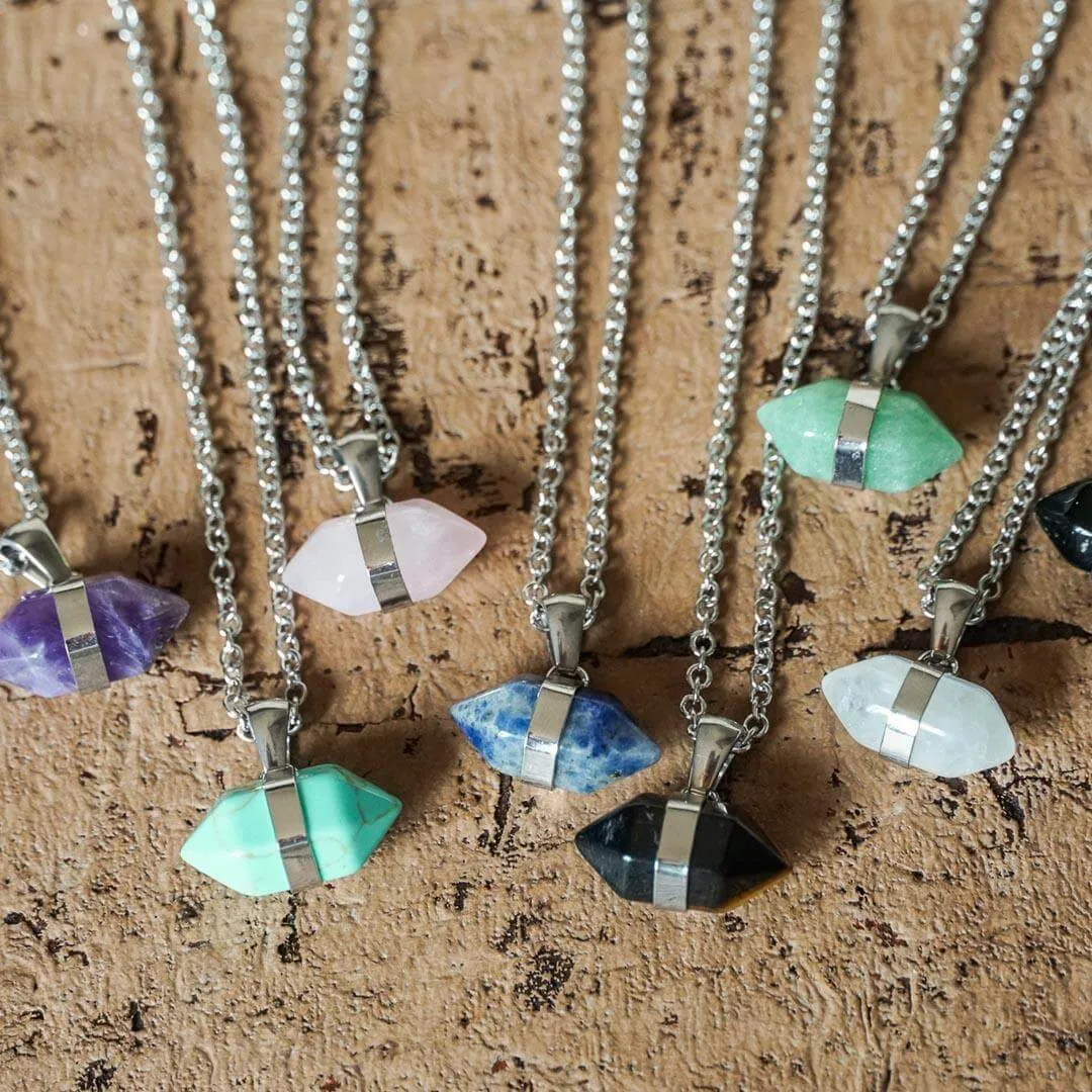 Rose Quartz pendant necklace